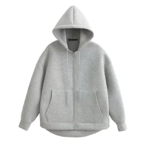 HH 2026 Casual Women's Soild Zipper Hoodie Long Sleeve Big Pocket Zipper Jacket With Hood Female Loose Outerwear Coat Tops