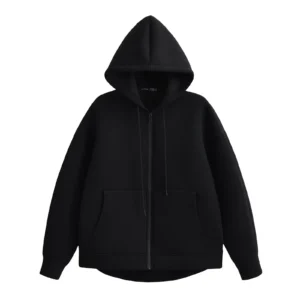 HH 2026 Casual Women's Soild Zipper Hoodie Long Sleeve Big Pocket Zipper Jacket With Hood Female Loose Outerwear Coat Tops
